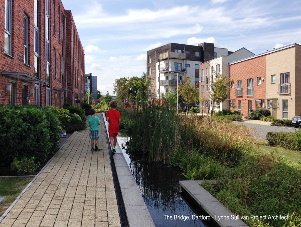 The Bridge, Dartford – I was Project Architect for the masterplan, design code and delivery of first two phases